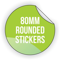 Round Vinyl Sticker 80mm x 80mm