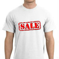 Cotton Mens T-Shirt White Only S to 5XL ON SALE!